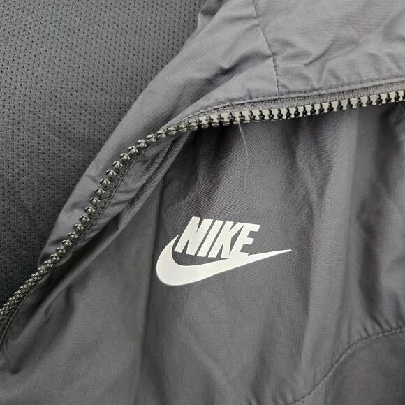 Nike Windrunner Track Jacket Women's Large Black 100% Polyester Full Zip Hooded - Picture 3 of 8